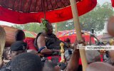 Sights & sounds: Drums, dirges fill Manhyia during Asantehemaa’s burial rites