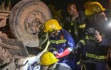 Firefighters rescue driver after midnight crash at Adukrom