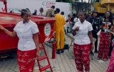 Hilda Baci completes GWR jollof rice cooking attempt despite pot collapsing on fire