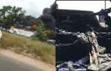 Wesley Grammar school bus catches fire at Kasoa tollbooth, All 83 students and teachers escape safely