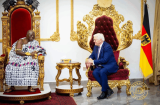 German President Frank-Walter Steinmeier calls on Otumfuo at Manhyia Palace