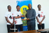 NSMQ 2025 Winners present trophy to CEO of MobileMoney Ltd