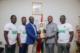Bibiani GoldStars present Ghana Premier League trophy to Sports Minister Kofi Adams