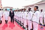 Defence Minister Omane Boamah inspects Ghana Navy Guard of Honour, tours military facilities