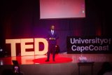“Be visible” – Edward Asare inspires audience at TEDx UCC 2025