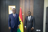 H.E. Paskal A.B. Rois pays courtesy call on Minister for Sports and Recreation