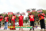 All the Photos as Arise Ghana pickets U.S. Embassy over Ofori-Atta’s return