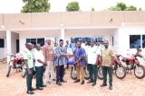 Catholic Relief Services donates 10 motorcycles to National Ambulance Service