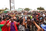 Scenes from EOCO as Shatta Wale’s fans mass up over his arrest