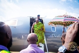 Photos: Asantehene arrives in Accra to present Bawku mediation report to President Mahama