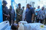 Photos: President Mahama visits Burkina Faso terror attack survivors at 37 Military Hospital