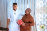 Photos: Anthony Joshua visits to Jubilee House after ‘Battle of the Beasts’ boxing event