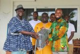 Agyenim Boateng Foundation donates IT logistics to Pru West District education office
