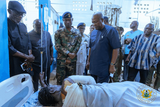 President Mahama visits survivors of the Burkina Faso terrorist attacks on admission at 37 Military hospital