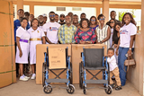 Health Quarters Ghana, McSarpong support Korle-Bu Polyclinic with medical equipment