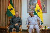 Mahama holds bilateral discussions with São Tomé counterpart