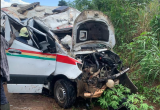 Four injured as ambulance somersaults at Afosu in Eastern Region