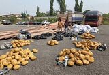 Police arrest 2 for concealing 527 parcels of substance suspected to Indian Hemp in a truck