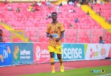 Former Legon Cities winger Adu Meider training with Hearts of Oak