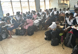 Freshers at Labone SHS sit on floors for lessons – due to shortage of desks