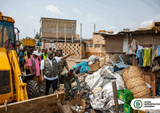AMA begins demolishing unauthorised structures at Awudome, North Kaneshie, Tuesday market