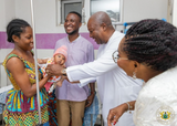 President Mahama marks 67th birthday visiting children’s wards