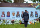 Photos: Sierra Leone’s President visits Ghana, commiserates with Mahama and signs book of (…)