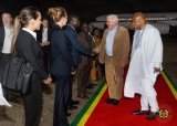 German President Frank-Walter Steinmeier arrives in Ghana for a three-day state visit