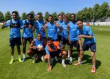Ghanaian youngster Yassin Mohammed training with Malmo FF’s first team