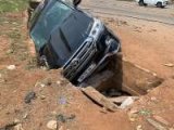How Hassan Ayariga’s Toyota V8 crashed at Ashaiman overhead