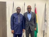 GFA Vice President Mark Addo congratulates UDS for African University Games triumph