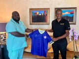 Vision FC President Michael Osekre meets Petro Atletico boss Tomas Faria to strengthen ties