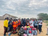 Former Black Stars midfielder Bernard Nii Aryee donates to Colts club Ken Harrison Babies