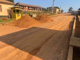 Work begins on some deplorable roads on election day in Akwatia