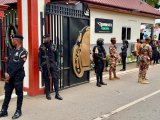 Photos: Heavy security at Manhyia Palace for Asantehemaa’s one-week observance