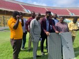 NSA tests pitch cover panel samples to protect Ghanaâ€™s stadia