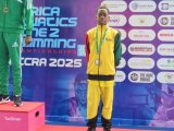 12-year-old Yamin Boamah shines at Africa Aquatics Zone 2 Championships