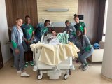 Super Falcons visit injured South African star Gabriela Salgado in hospital