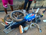 Tipper truck-motorbike collision at Anyirawase leaves 2 in critical condition