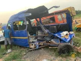 Mass burial held for 16 members of Saviour Church of Ghana who died in accident on Kumasi-Accra (…)