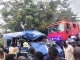 Konongo: 5 feared dead, 11 injured after sprinter bus rams into parked tipper truck