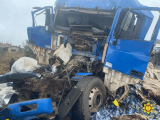 Two passengers escape death in accident involving trailers at Konongo-Odumase