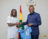 Man City star Jeremy Doku pays courtesy call on Sports Minister, vows to invest in Ghanaâ€™s future
