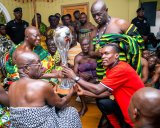 Asante Kotoko present President’s Cup, Toyota Cup to Otumfuo Osei Tutu II