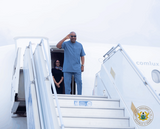 Photos: Mahama departs for Dubai, Zambia