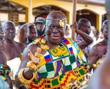 Otumfuo adopts children of late Kotoko supporter Nana Pooley to benefit from Educational Fund