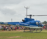 Four escape unhurt after Helicopter makes emergency landing at Ajumako Kokoben