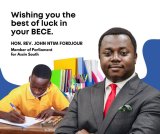 Ntim Fordjour wishes all BECE candidates well