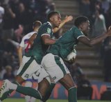 English-Ghanaian defender Brendan Sarpong-Wiredu scores in Plymouth Argyle's win against QPR
