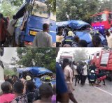 5 in critical condition after Sprinter bus rams into tipper truck on Kumasi-Accra Road